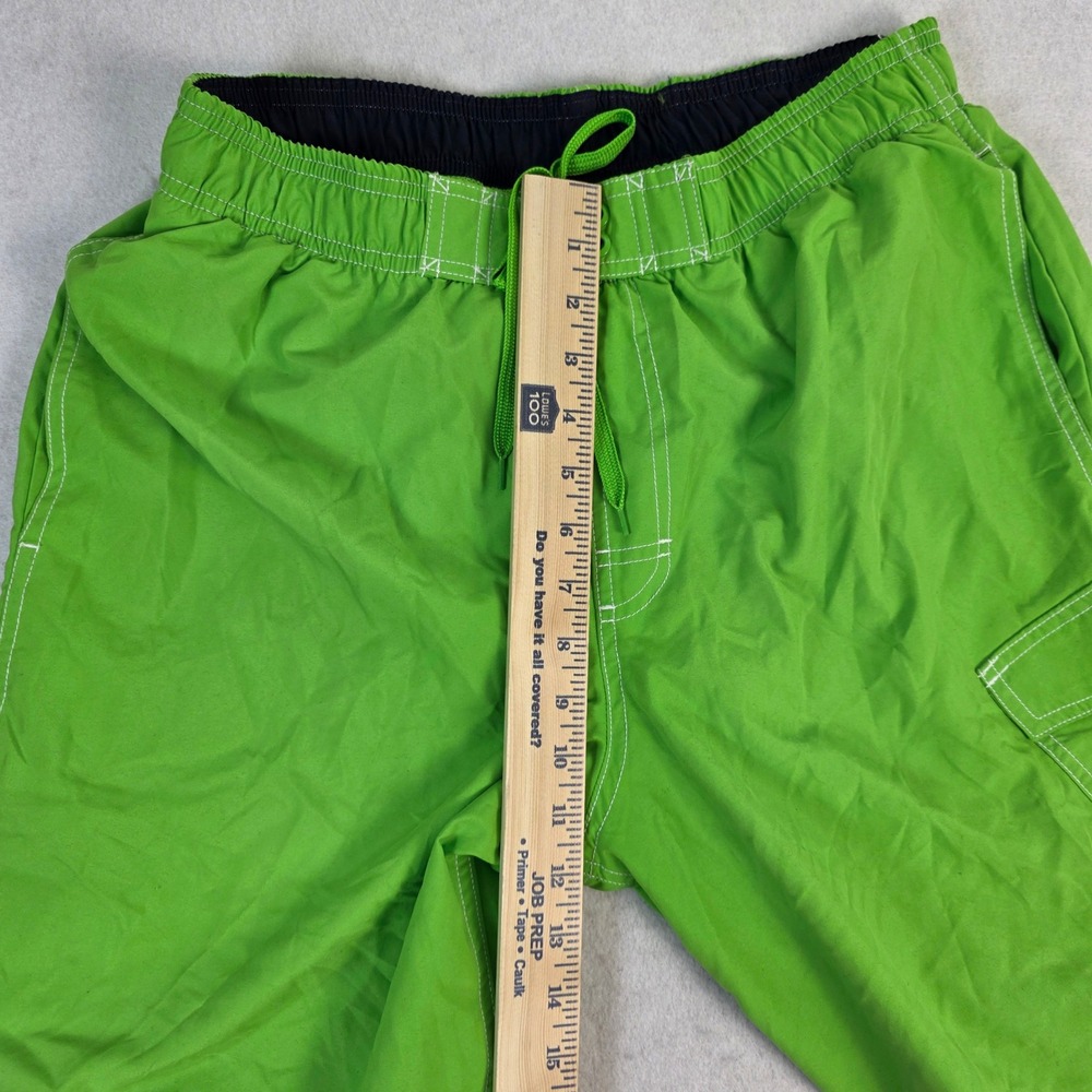 C9 by Champion Mens Medium Swim Trunks‎ Lime Green Excellent Cargo Board Shorts - Picture 6 of 8